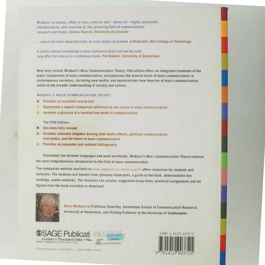 McQuail's mass communication theory af Denis McQuail (Bog)