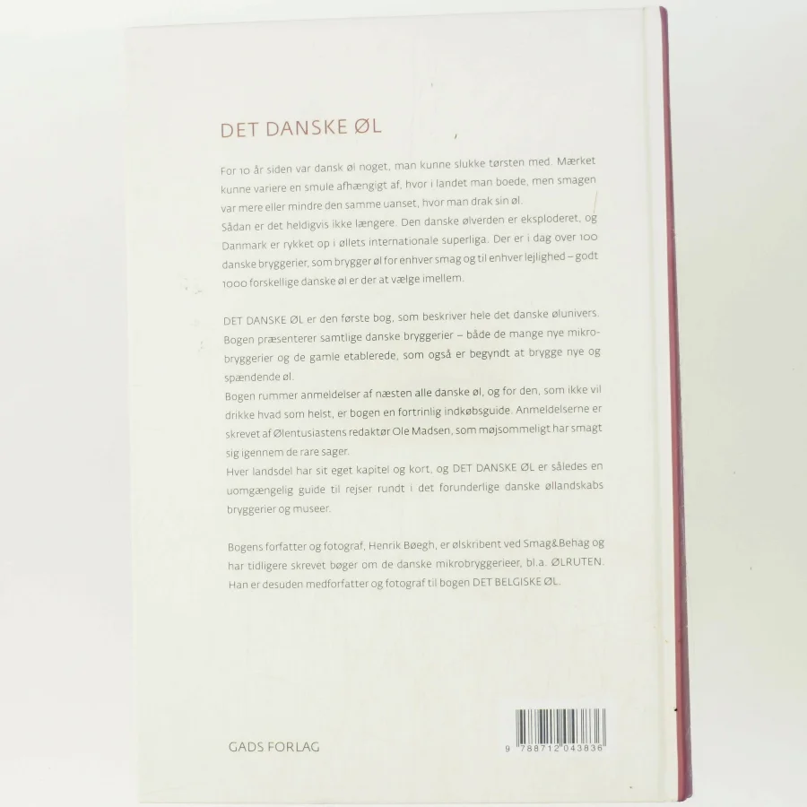 Det danske øl af Henrik Bøegh (Bog)