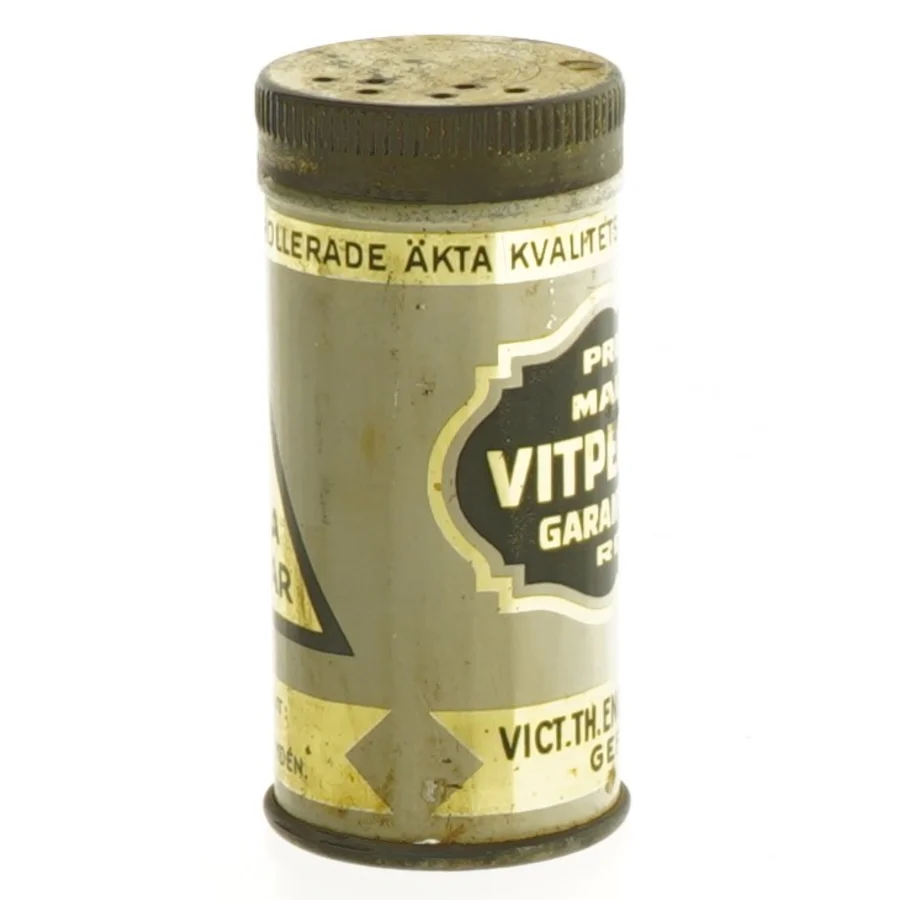 Antik Gevalia Vittpeppar Krydderbøsse fra Gevalia (str. 7 cm x 35 o cm)
