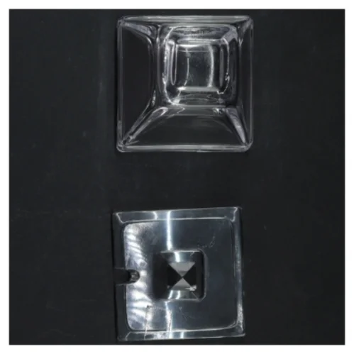 Håndlavet Glas krukke med låg