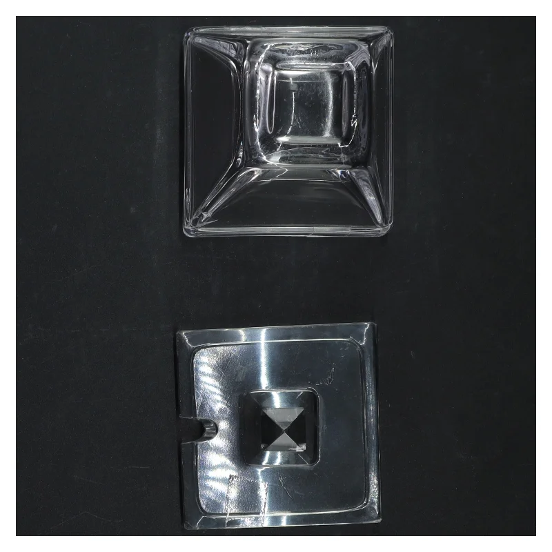 Håndlavet Glas krukke med låg