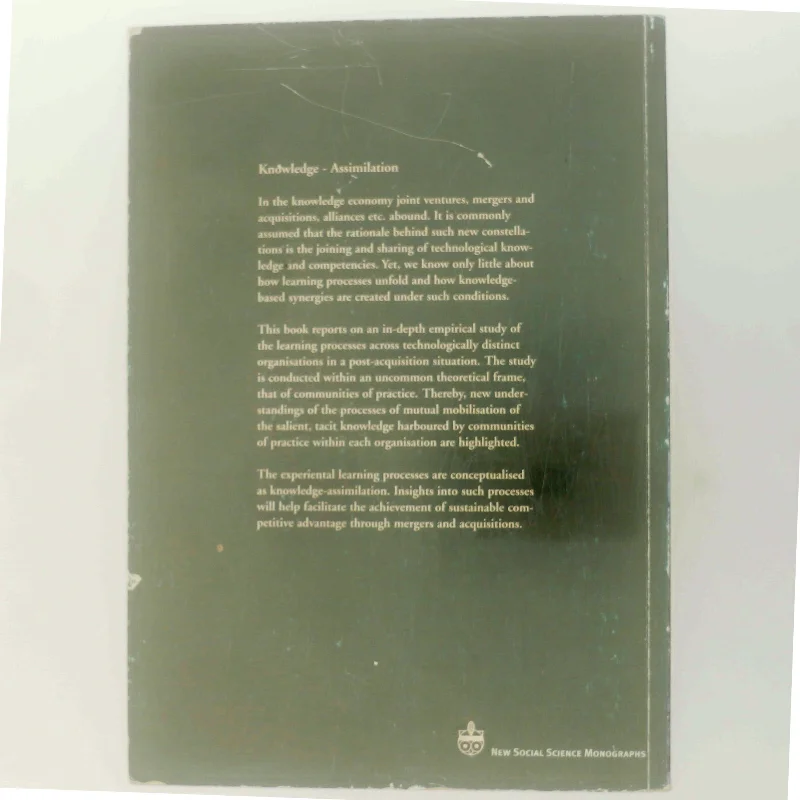 Knowledge-Assimilation af Kristina Lee (Bog)