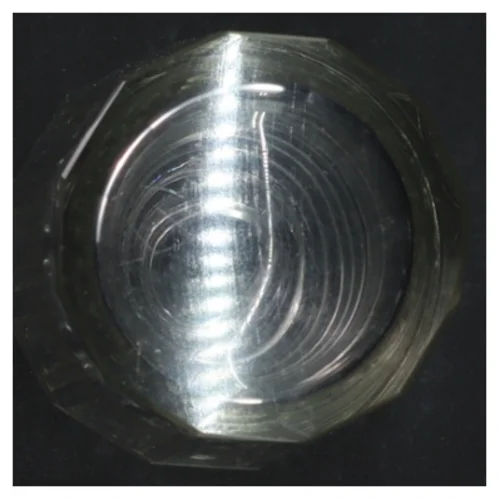 Glas karaffel med stopper (str. H. 21,5 cm)