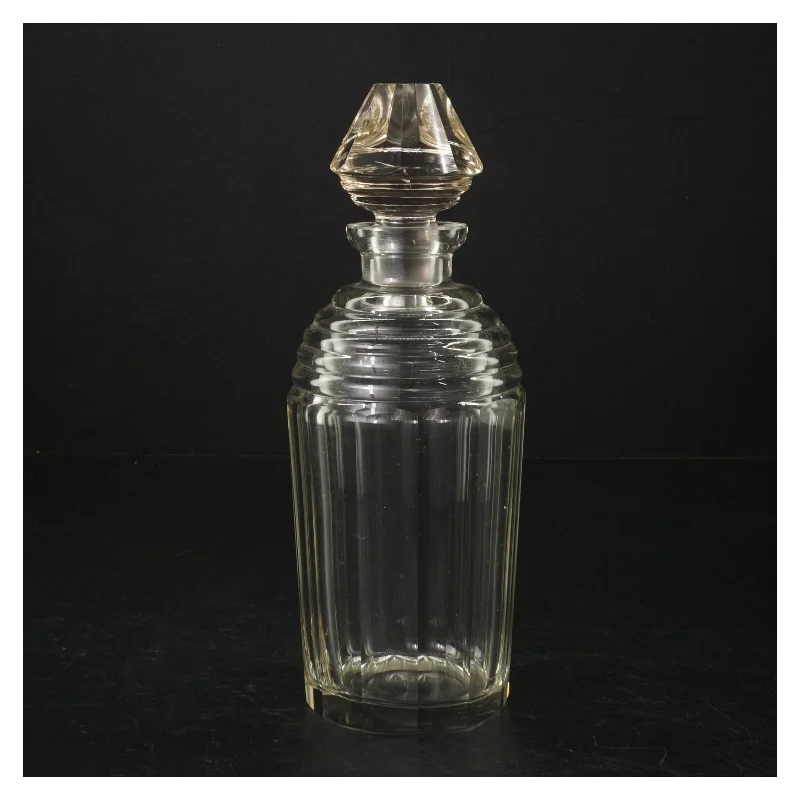 Glas karaffel med stopper (str. H. 21,5 cm)