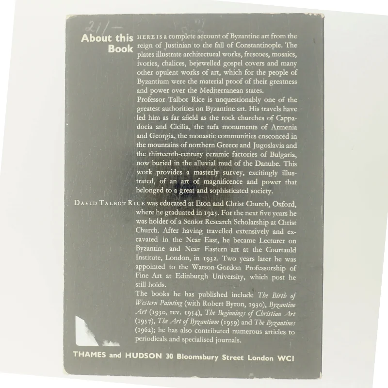 Art of the Byzantine Era af David Talbot Rice (Bog)