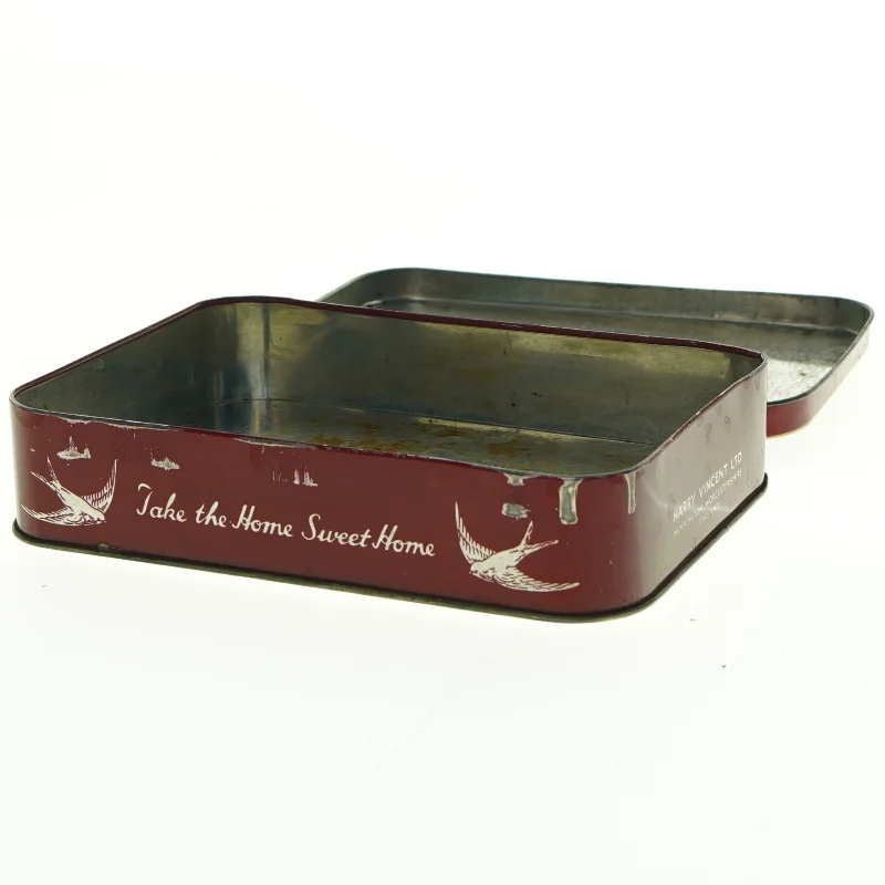 Engelsk, vintage Blue Bird Toffee blikdåse fra 1950’erne.(str. 18,5 x 13 x 4 cm)