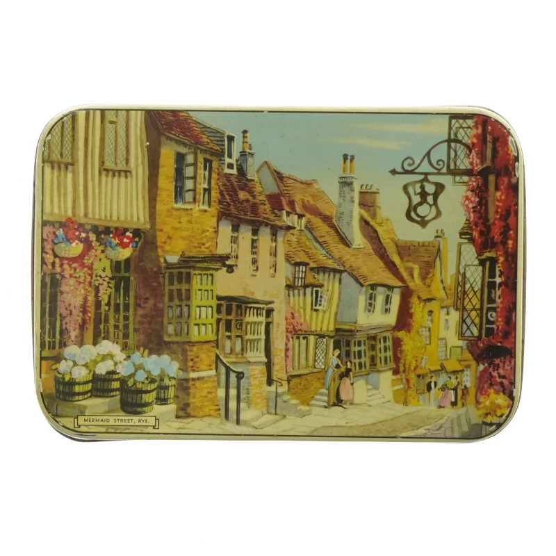 Engelsk, vintage Blue Bird Toffee blikdåse fra 1950’erne.(str. 18,5 x 13 x 4 cm)