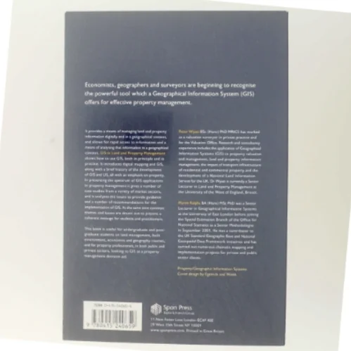 GIS in Land and Property Management af Peter Wyatt, Martin Ralphs (Bog)