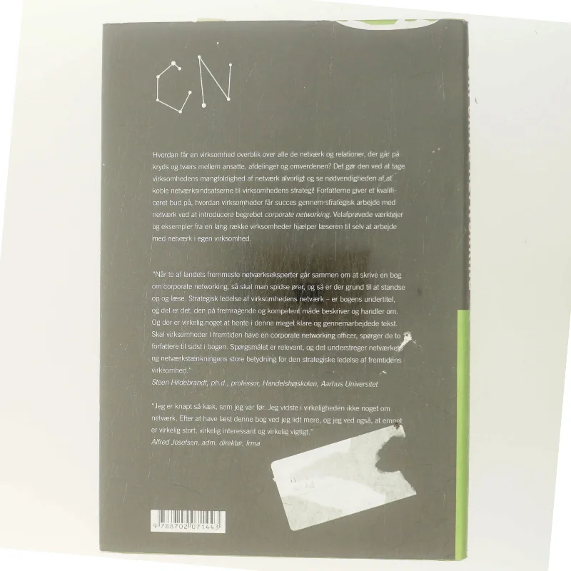 Corporate networking : strategisk ledelse af virksomhedens netværk af Christian Waldstrøm (Bog)
