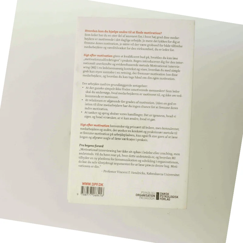 Sigt efter motivation : Motivational Interviewing i ledelse af Pernille Erichsen (Bog)