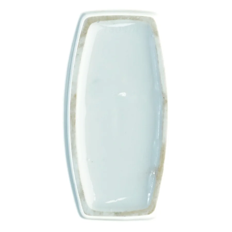 Håndmalet Blomsterdekoreret vase med blå snerler (str. 19 x, 12 x 5 cm)