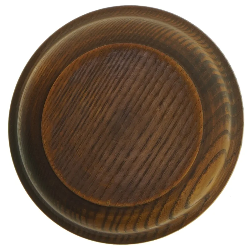 Rund Drejet Teak træskål (str. Ø 13 cm)