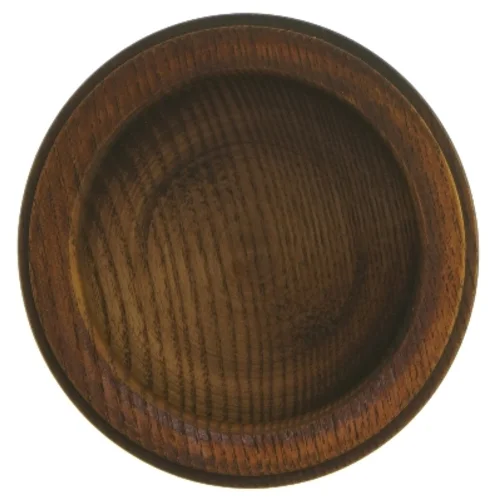 Rund Drejet Teak træskål (str. Ø 13 cm)