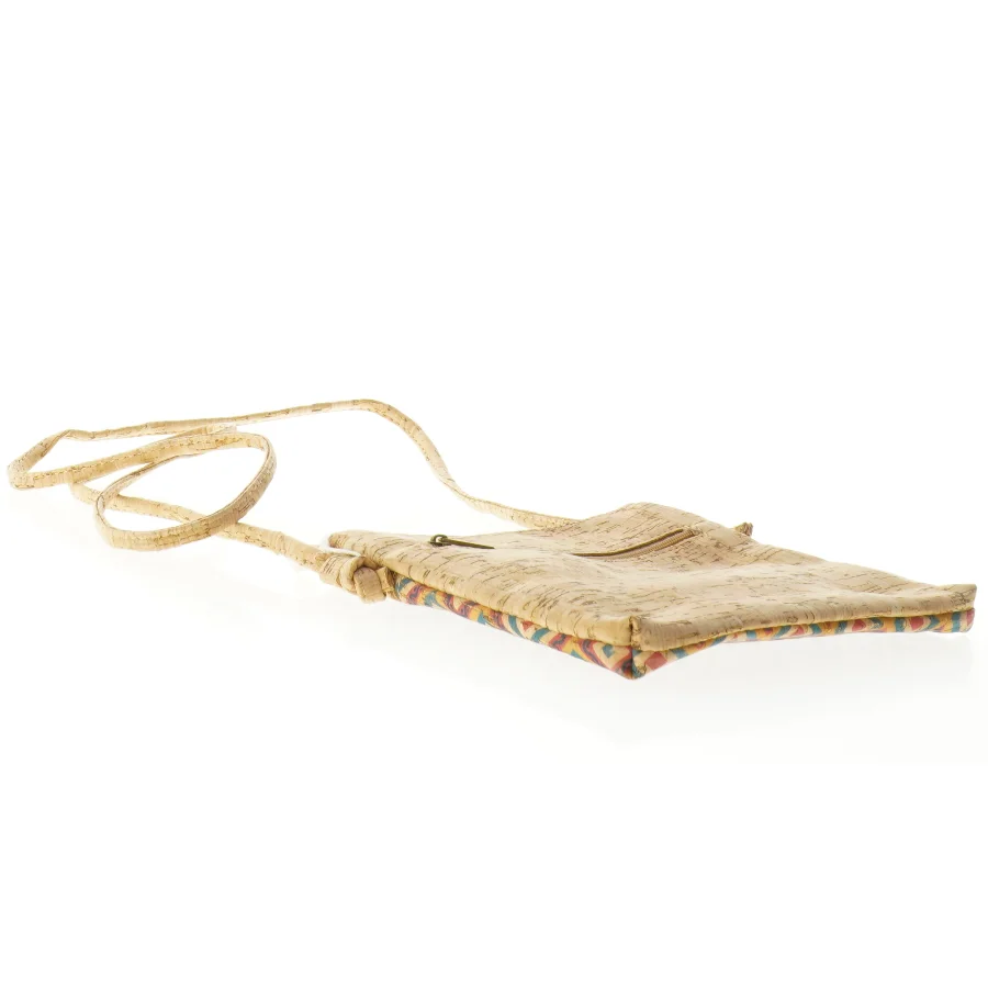 Kork Mønstret Crossbody skuldertaske NY MED PRISMÆRKE (str. 18 x 17 cm)