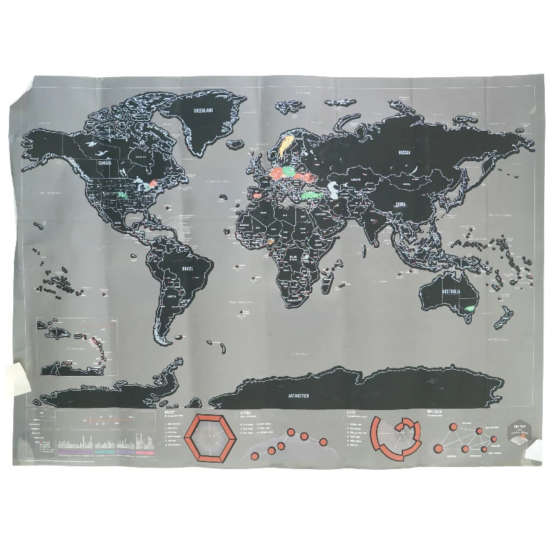 Verdenskort (str. 81 x 60 cm)