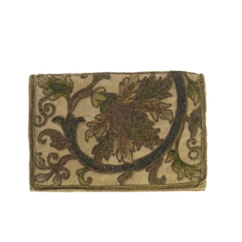 Antik Vintage broderet Clutch taske (str. 20 x 14 cm)