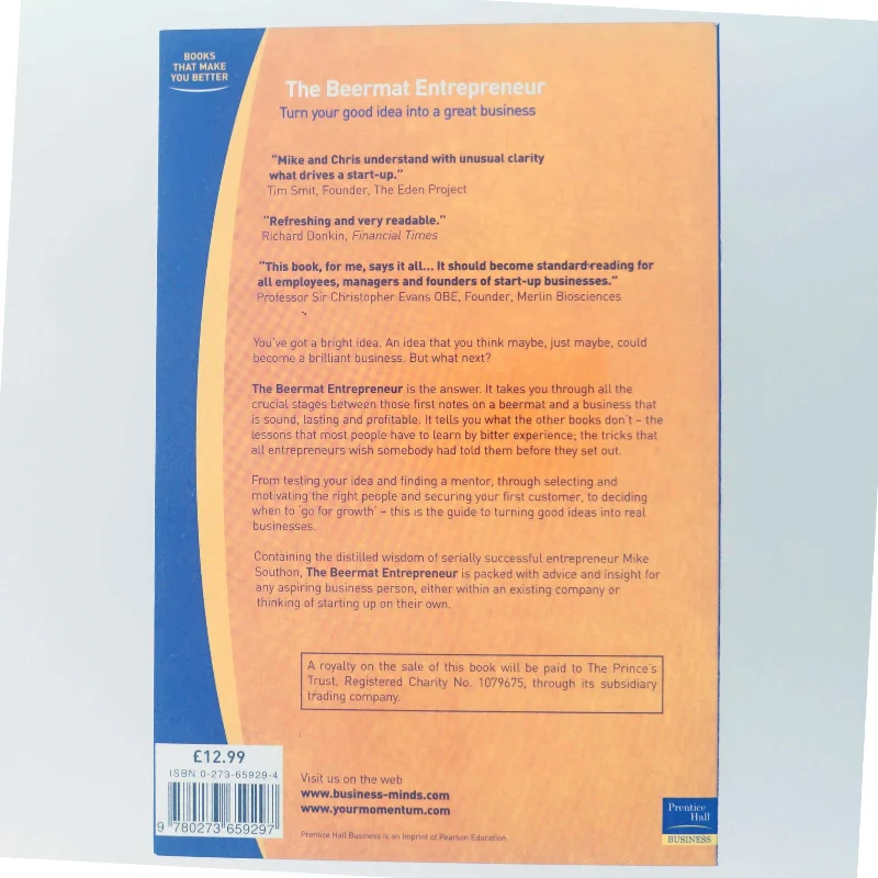 The Beermat Entrepreneur af Mike Southon, Christopher West (Bog)