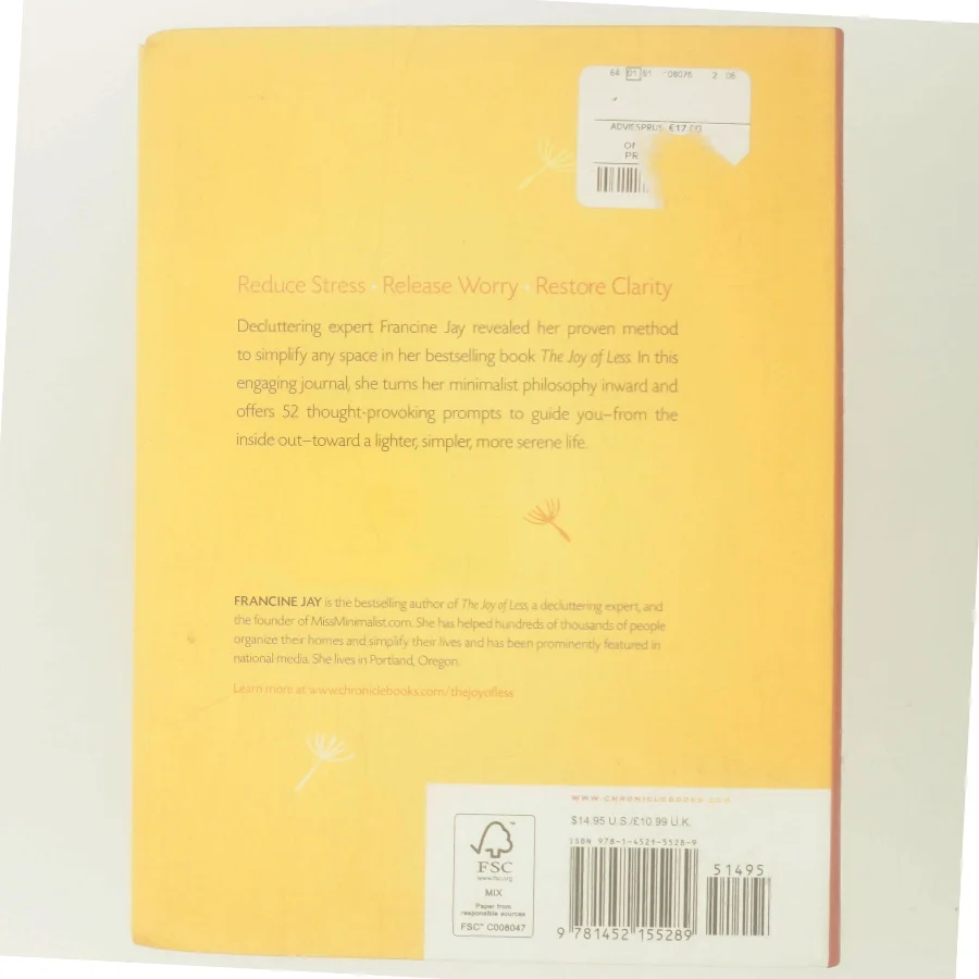 The Joy of Less Journal af Francine Jay (Bog)