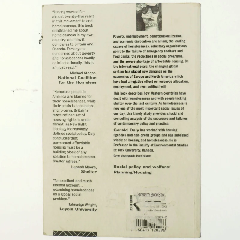 Homeless af Gerald Daly (bog)