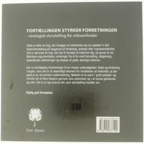 Fortællingen styrker forretningen af Anja Klemp Vilgaard (Bog)