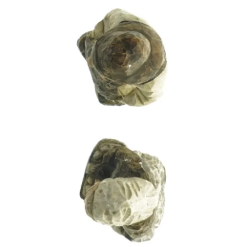 Fgurer af ældre par (str. 20 x 9 cm og 21 x 9 cm)