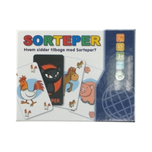 Sorteper kortspil (str. 18 x 14 cm)