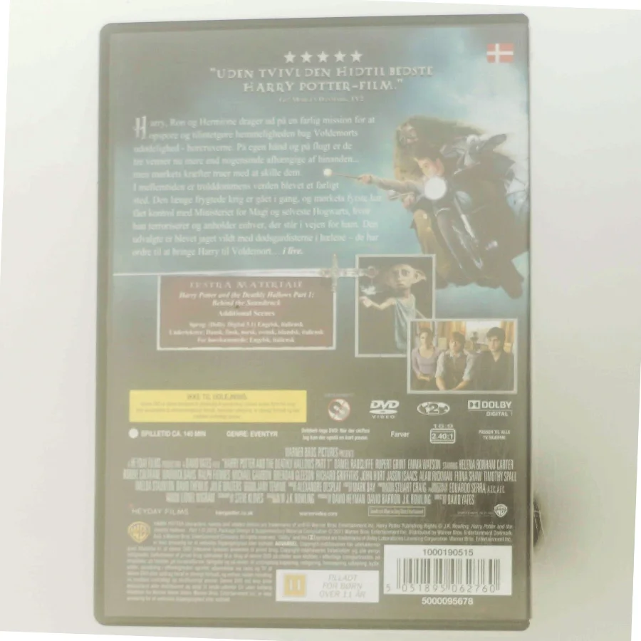 Harry Potter Og Dødsregalierne - Del 1 med Daniel Radcliffe (DVD)