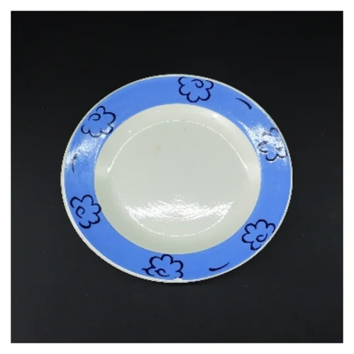 Middagstallerkener med blomsterdesign (str. Ø 24,5 cm)