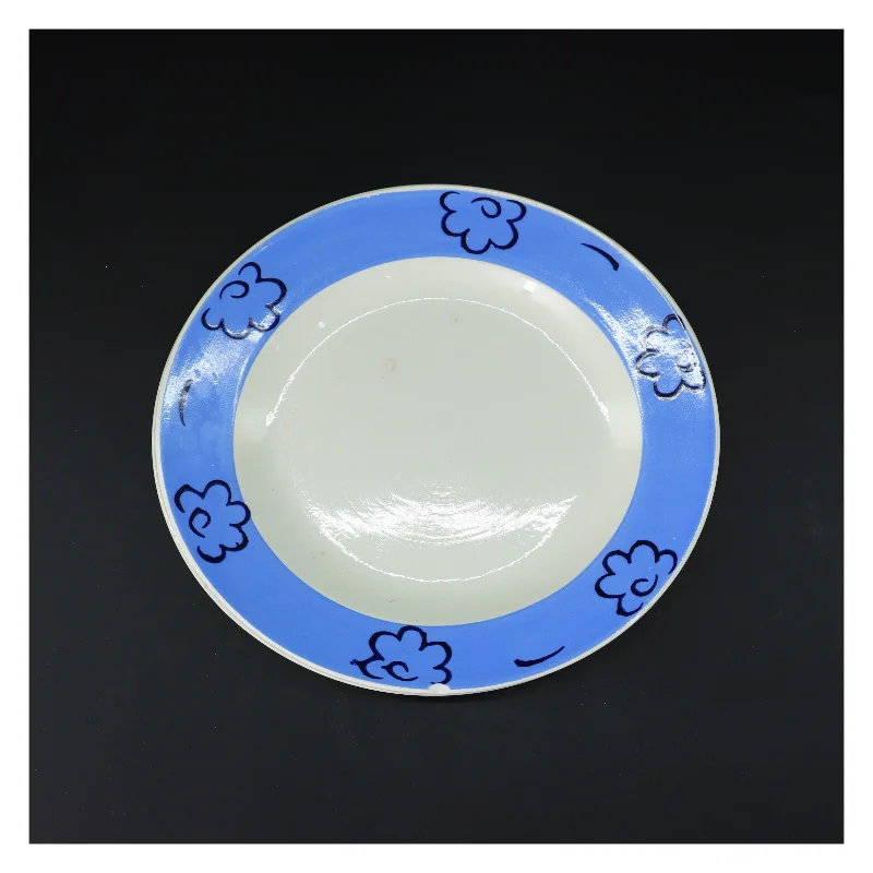 Middagstallerkener med blomsterdesign (str. Ø 24,5 cm)