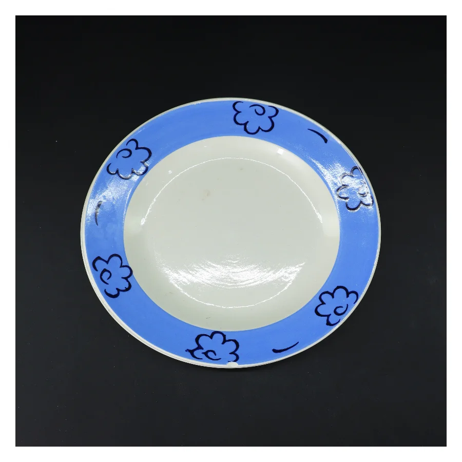 Middagstallerkener med blomsterdesign (str. Ø 24,5 cm)