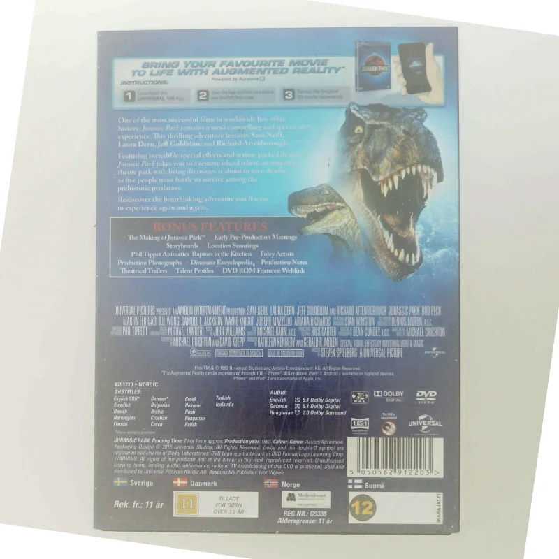 Jurassic Park med Sam Neill (DVD)