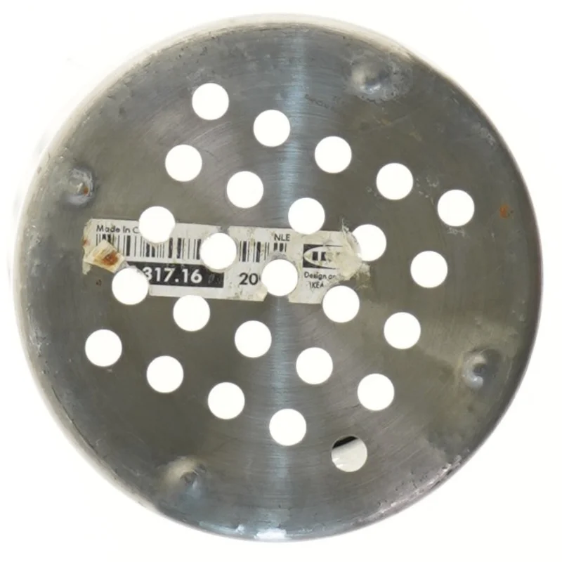 Bestikholder i rustfrit stål fra IKEA (str. Ø 12,5 cm højde 18 cm)