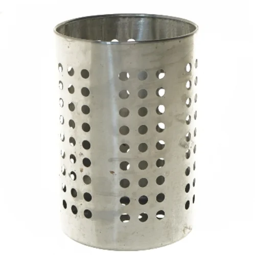 Bestikholder i rustfrit stål fra IKEA (str. Ø 12,5 cm højde 18 cm)