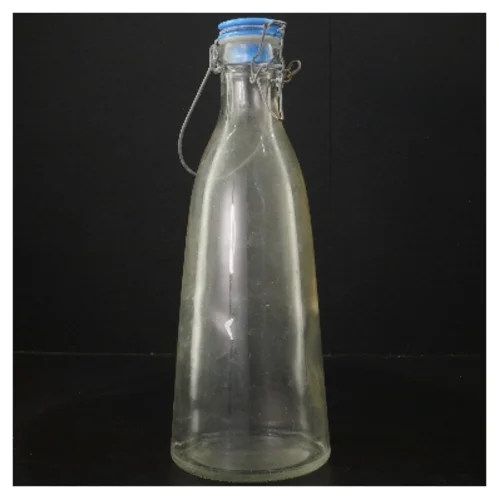 Glasflaske med gummilukning (str. 29 cm)