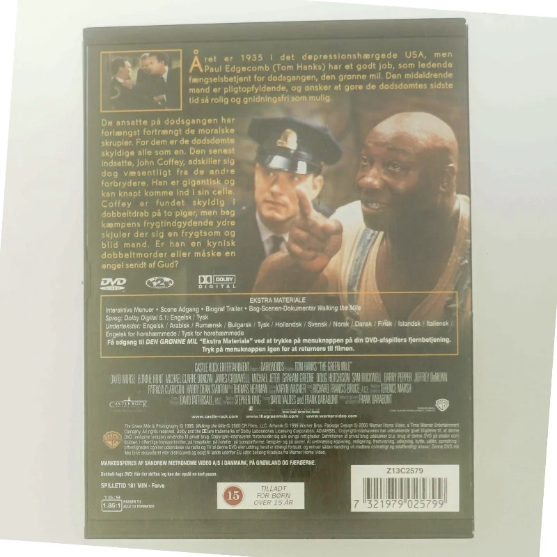 Den Grønne Mil med Tom Hanks (DVD)