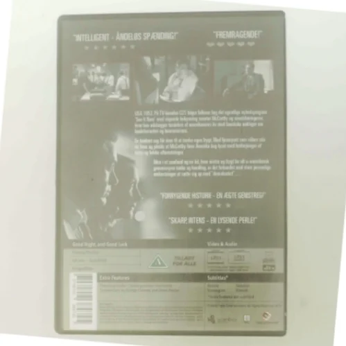 Goodnight and Good Luck med David Strathairn (DVD)