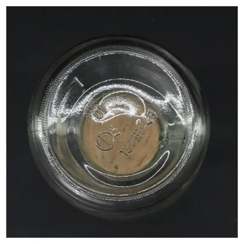 Glasflaske med korkprop (str. Ø 6 cm højde 13,5 cm)