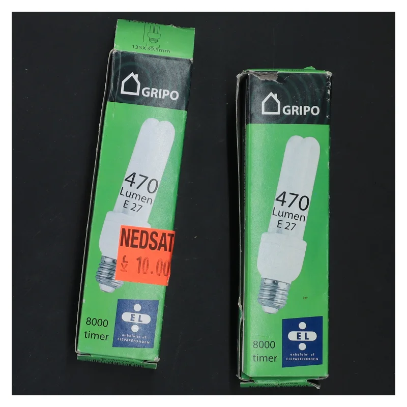 Gripo sparepærer 470 lumen fra Gripo