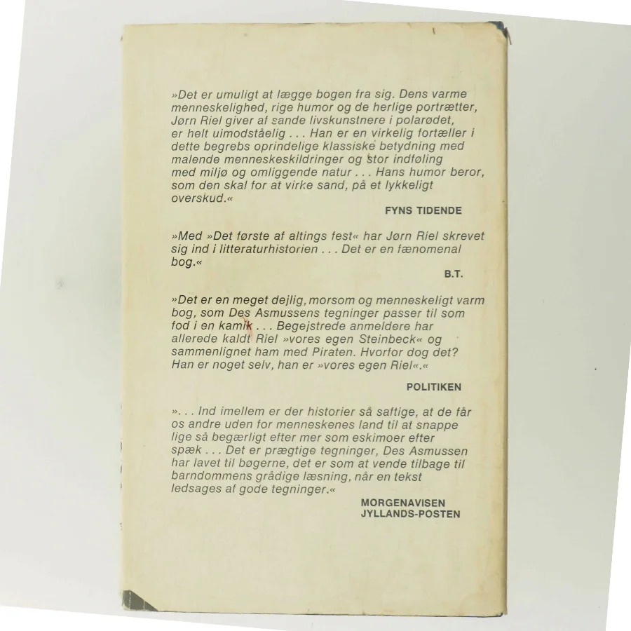 Det første af altings fest af Jørn Riel (Bog)