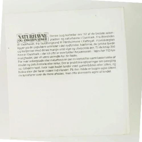 Naturhavne og ankerpladser af Jan Ebert (Bog)