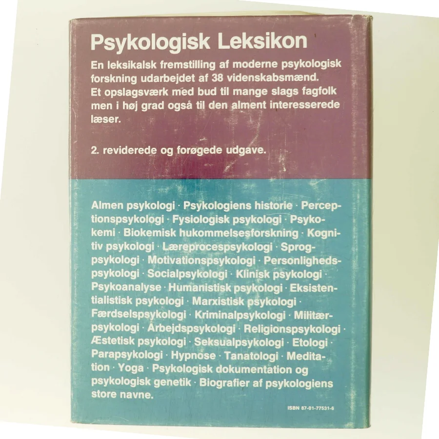 Psykologisk Leksikon af K.B. Madsen (Bog)