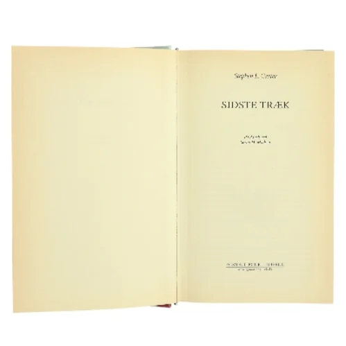 Sidste træk af Stephen L. Carter (Bog)