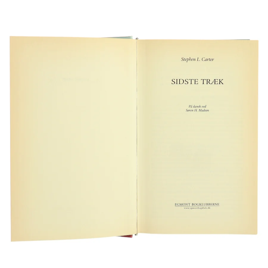 Sidste træk af Stephen L. Carter (Bog)