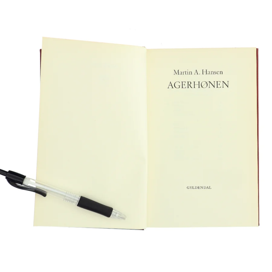 Agerhønen af Martin A. Hansen (Bog)