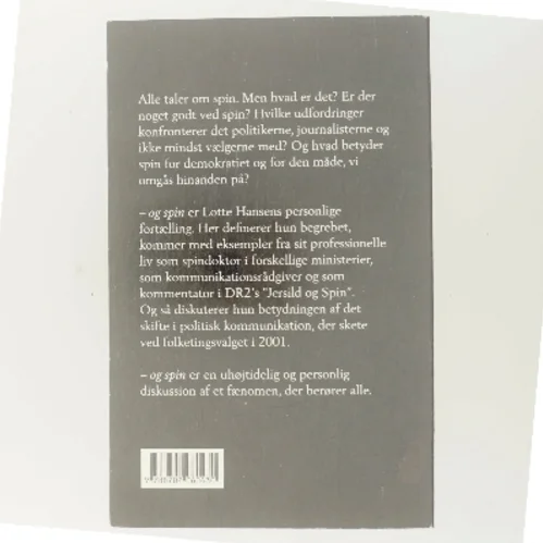 - Og spin af Lotte Hansen (f. 1972) (Bog)