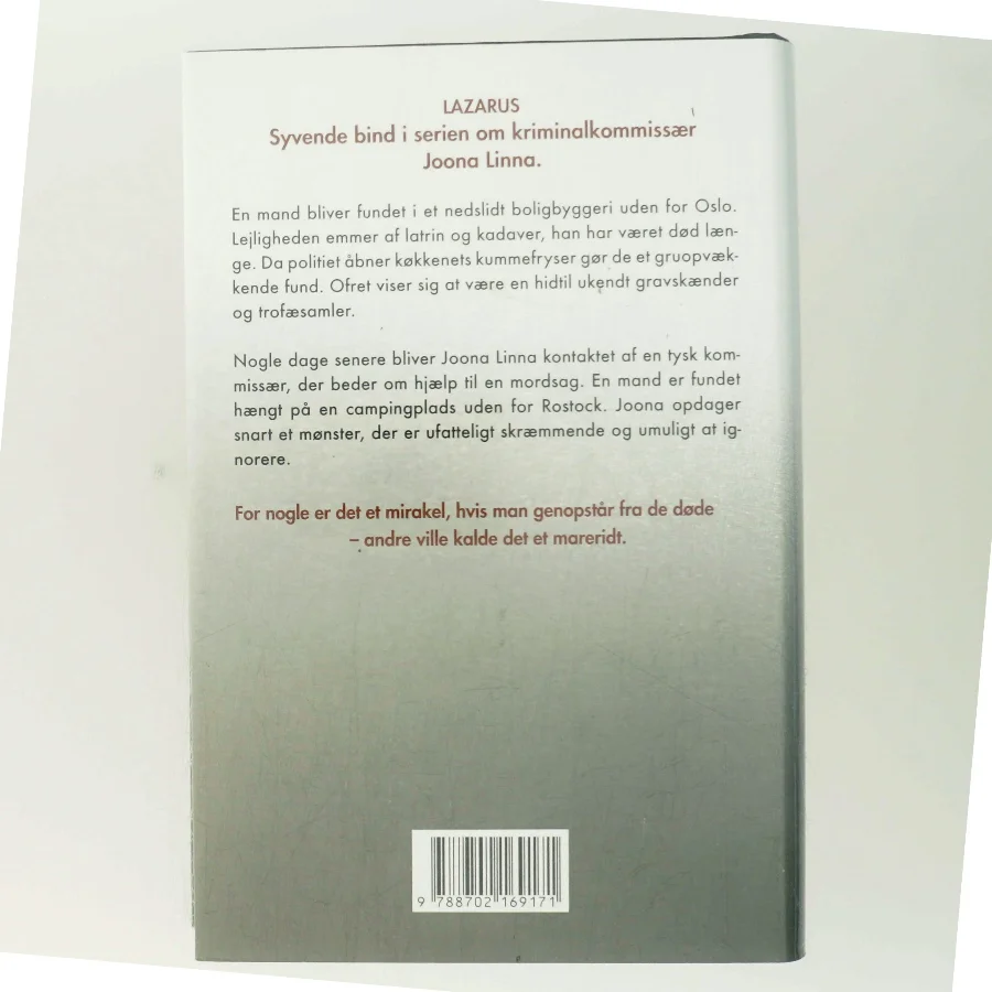 Lazarus af Lars Kepler (Bog)
