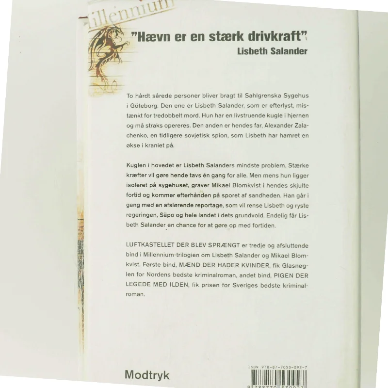 Luftkastelletderblevsprngt Stir up a Hornets' Nest of Girl. Shi Dige Larsen. the Danish Original. Hardcover](chinese Edition) af Stieg Larsson (Bog)