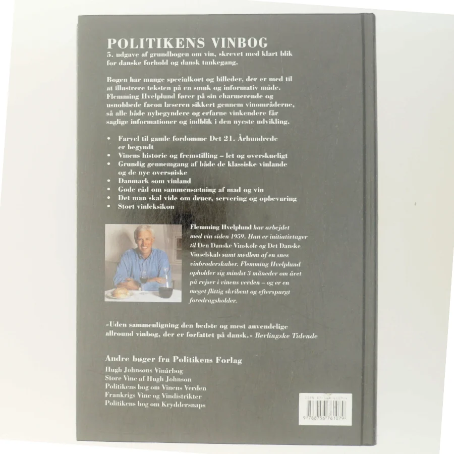 Politikens vinbog af Flemming Hvelplund (Bog)
