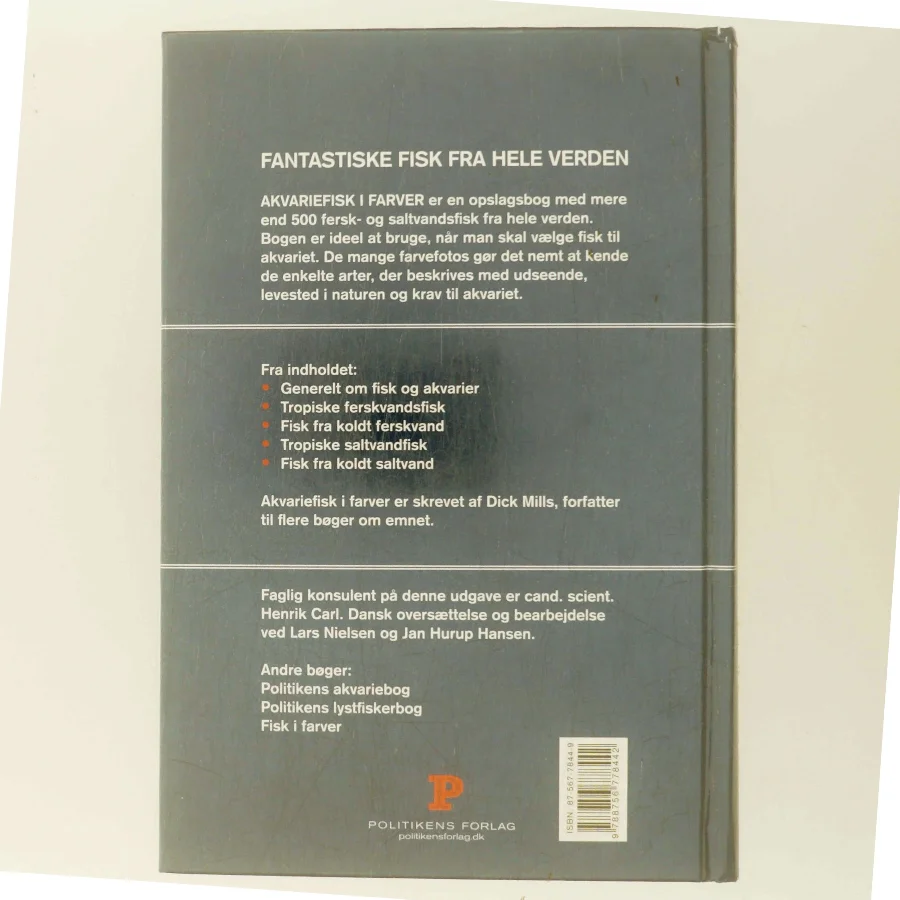 Akvariefisk i farver af Dick Mills (Bog)