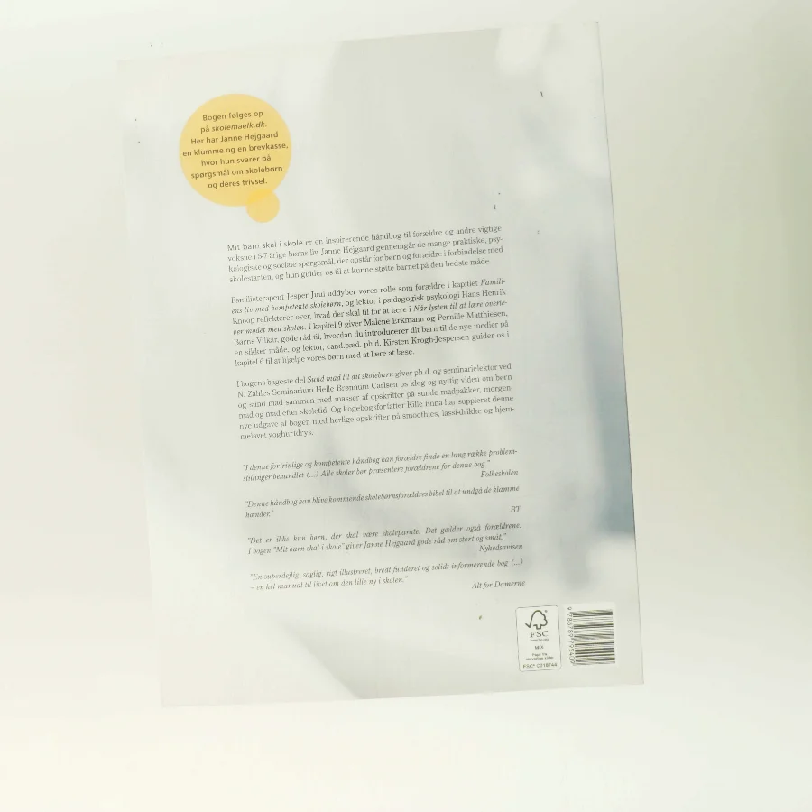 Mit barn skal i skole : forældrehåndbogen af Janne Hejgaard (Bog)